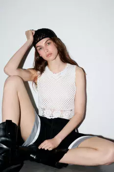 Топ-майка ажурный свободный