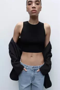 Топ-майка вискозный облегающий тонкой вязки