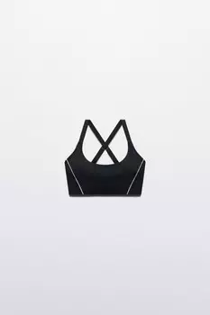Топ спортивный с перекрещенными бретелями