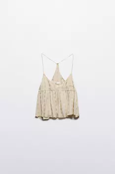 Топ вискозный с принтом