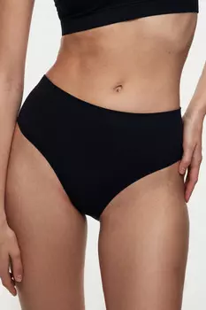 Трусики-макси бесшовные высокие в рубчик