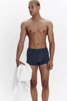 Трусы-боксеры хлопковые однотонные
