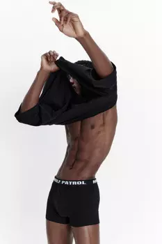 Трусы-боксеры хлопковые с надписью