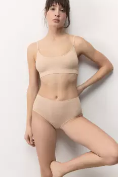 Трусы-слипы бесшовные с высокой посадкой