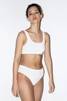 Трусы-слипы бесшовные в рубчик