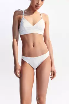 Трусы-слипы купальные из фактурной ткани