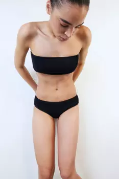 Трусы-слипы купальные из жатой ткани