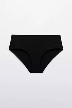 Трусы-слипы в рубчик с высокой посадкой