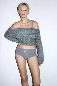 Трусы-слипы вискозные с высокой посадкой