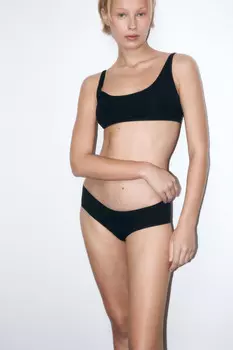 Трусы-слипы вискозные со средней посадкой