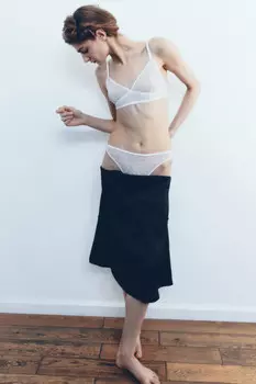 Трусы-стринги сетчатые с сердечками