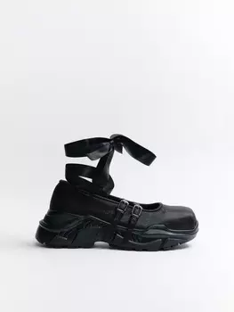 Туфли мэри джейн с лентами на щиколотке