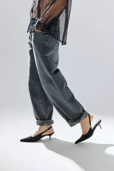 Туфли-слингбэки с острым носом