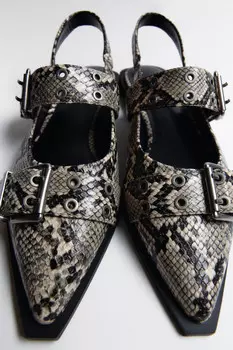 Туфли-слингбэки с широкими ремешками