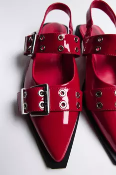 Туфли-слингбэки с широкими ремешками