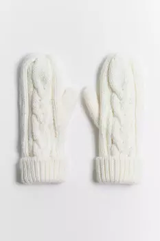 Варежки вязаные с узором