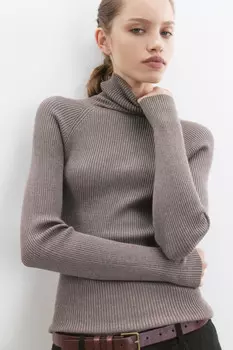 Водолазка GINA вискозная в рубчик