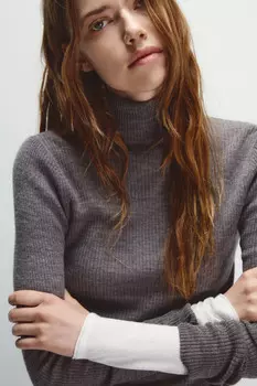 Водолазка тонкая из шерсти мериноса