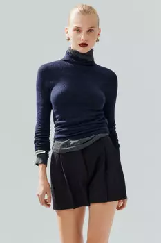 Водолазка тонкой вязки с шерстью