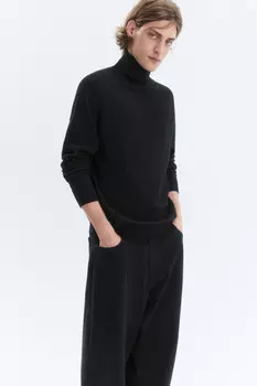 Водолазка вязаная хлопковая с воротником-гольф