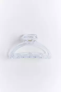 Заколка-краб для волос прозрачная