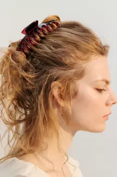 Заколка-краб полупрозрачная