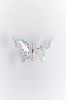 Заколка-краб в виде бабочки