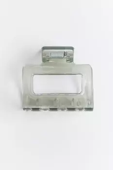 Заколка-краб для волос полупрозрачная