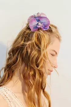 Заколка для волос в виде орхидеи