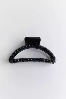 Заколка-краб с жемчужными бусинами