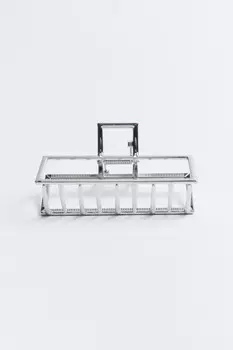 Заколка-краб для волос металлическая