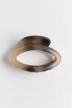 Заколка-краб для волос овальная