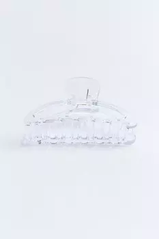 Заколка-краб для волос прозрачная