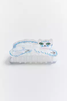 Заколка-краб для волос с котиком