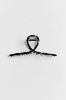 Заколка-краб серебристая