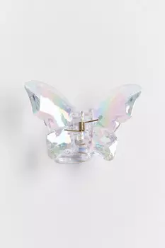 Заколка-краб в виде бабочки