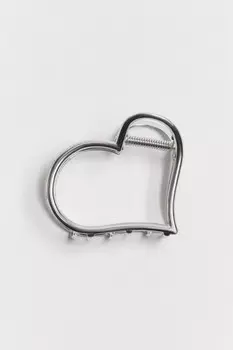 Заколка-краб в виде сердца