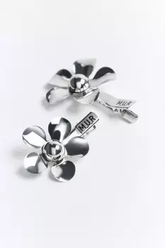 Заколка-зажим с цветком (2 штуки)