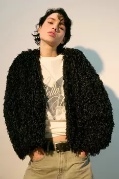 Жакет oversize пушистый