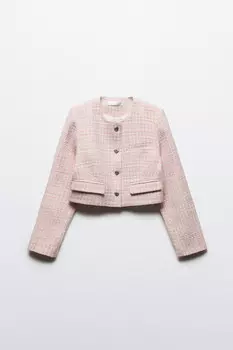 Жакет твидовый укороченный