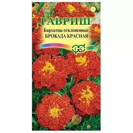 Бархатцы Брокада красная