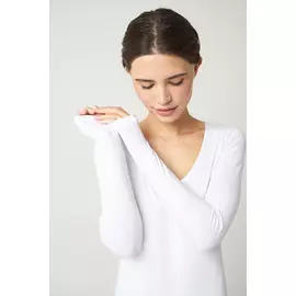 Боди из хлопка с длинным рукавом