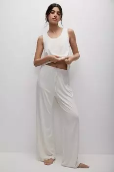 Брюки из бамбука (сливочный)