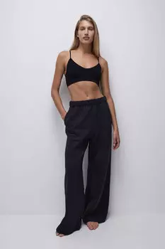 Брюки из фактурного объемного трикотажа belle you