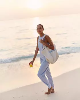 Брюки свободные на резинке