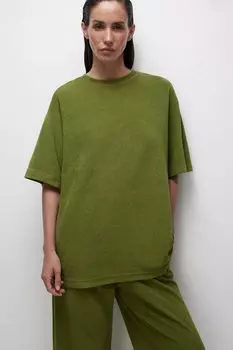 Футболка-оверсайз с петельной фактурой belle you