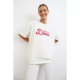 Футболка оверсайз с принтом Princess Diana