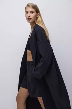 Халат из объемного фактурного трикотажа belle you