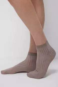Хлопковые носки средней длины (кофе с молоком)