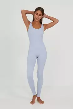 Комбинезон в рубчик длинный